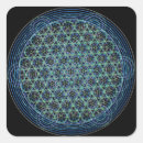 Recherche de géométrie sacrée autocollants Fleur