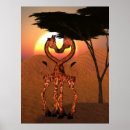 Recherche de amour girafe posters Coeur