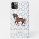 Recherche de cheval brun iphone coques Équitation