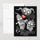 Zoek naar schattige monsters briefkaarten Spookachtig