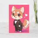 Recherche de renard kawaii vœux cartes Amour