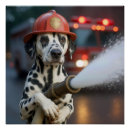 Recherche de casque pompier posters Chien