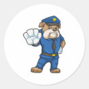 Recherche de chien policier autocollants Police