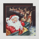 Recherche de père et ses rennes noël invitations Vintage