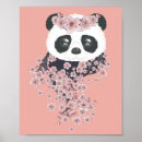 Recherche de panda rose posters Kawaii