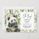 Recherche de panda baby shower invitations Bambou
