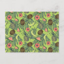 Recherche de fruit tropical cartes postales Motif