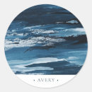 Recherche de bleu abstrait autocollants Simple