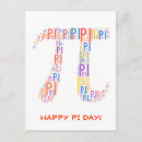 Recherche de jour de pi cartes postales Geek
