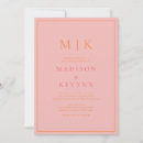 Recherche de orange mariage invitations Classique
