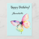 Recherche de papillons pastel cartes postales Pour enfants