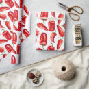 Recherche de poivrons piments papier cadeau Rouge