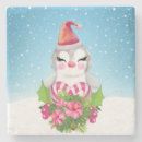 Recherche de pingouin mignon dessous de verres Aquarelle