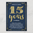 Recherche de anniversaire 15 ans mariage cartes invitations Élégant