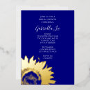 Recherche de douche nuptiale de tournesol bleu invitations Botanique