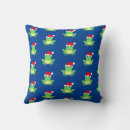 Recherche de grenouille verte coussins Bleu