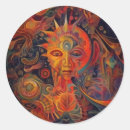 Recherche de art abstrait contemporain autocollants Coloré