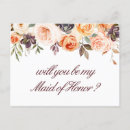 Recherche de maid of honor demoiselle honneur cartes Rustique