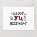 Recherche de 7ème cartes postales 7 ans
