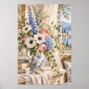 Recherche de hortensia rose posters Bleu