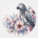 Recherche de oiseau rose autocollants Rose et gris
