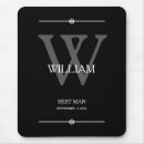 Recherche de mariage monogramme tapis souris Moderne