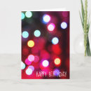 Recherche de lumières de bokeh vœux cartes Rouge