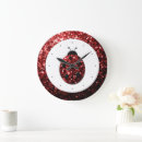 Recherche de coccinelle rouge horloges Étincelante