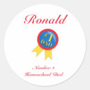 Zoek naar nummer 1 stickers Rood