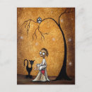 Recherche de lucioles cartes postales Arbre