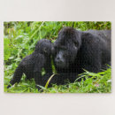 Recherche de gorille puzzles Faune