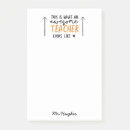 Recherche de professeur post its Teacher