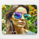 Recherche de lunettes soleil tapis souris Fleurs