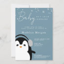 Recherche de pingouin bébé invitations Hiver