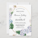 Recherche de blue hydrangea mariage invitations Élégant