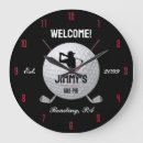 Recherche de golfeur horloges Mur