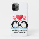 Recherche de amour de pingouin iphone coques Adorable