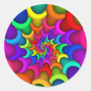 Recherche de spirale autocollants Arc en ciel