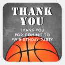 Recherche de basketball autocollants Fête d'anniversaire