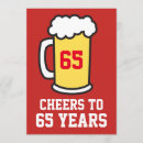 Zoek naar 65 jaar uitnodigingen De 65e voor bier