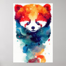 Recherche de panda rouge art Sauvage