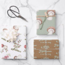 Recherche de champignons papier cadeau Aquarelle