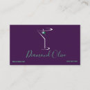 Recherche de verre martini cartes visite Pourpre