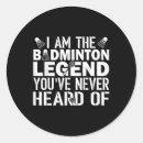 Recherche de fan de tennis autocollants Fans de badminton