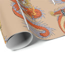 Recherche de samouraïs papier cadeau Dragon oriental