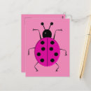 Zoek naar lieveheersbeestjes briefkaarten Roze