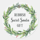 Recherche de père noël secret autocollants Humoristique