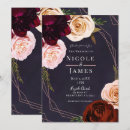 Recherche de rose gold mariage invitations Géométrique