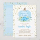 Recherche de bébé citrouille invitations Aquarelle florale