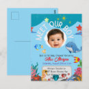 Recherche de baby shower de baleine cartes postales Sous la mer
